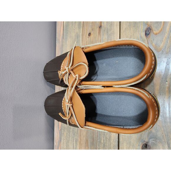 L.L. Bean Women's Maine Hunting Ankle Low Duck Boots Shoes Brown Size 9 - Picture 6 of 10